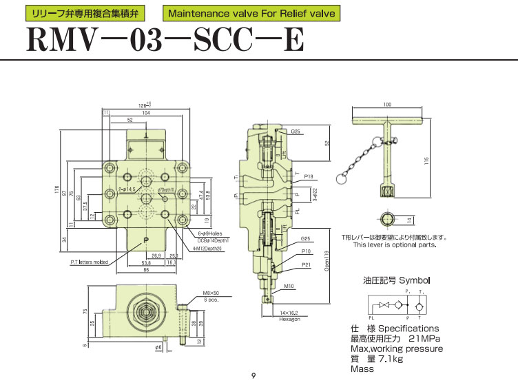 RMV-03-SCC-E系列维修阀内部结构